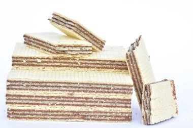 Çikolata waffle yakın çekim 