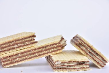 Çikolata waffle yakın çekim 