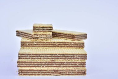 Çikolata waffle yakın çekim 