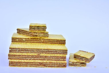 Çikolata waffle yakın çekim 