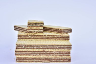 Çikolata waffle yakın çekim 