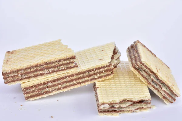 Çikolata waffle yakın çekim 