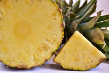 Olgun ananas yakın çekim 