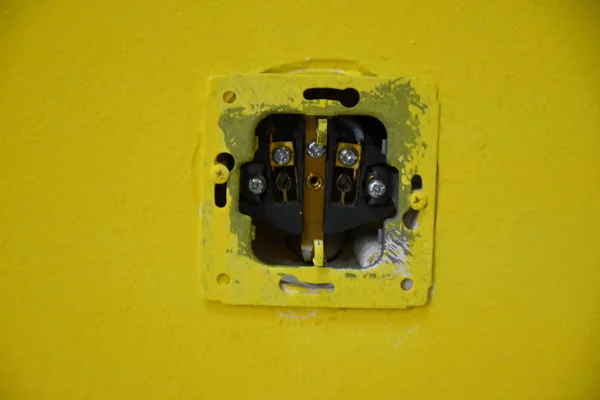 Electric Socket Wall — Stock Photo, Image