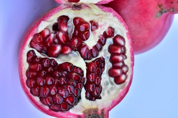 Ripe Pomegranate Close — Stock Photo, Image