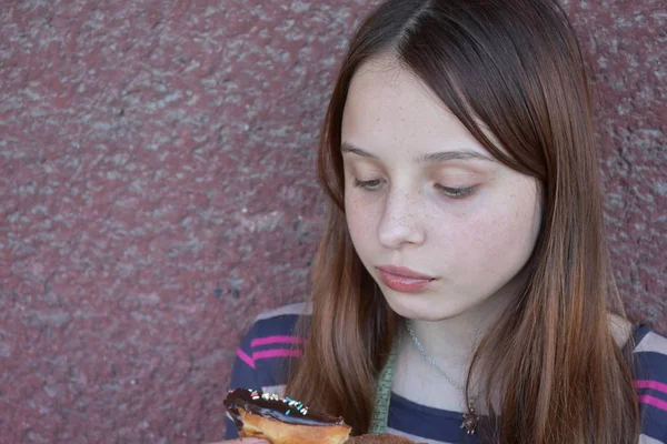 Children Donut Snack — Stock Photo, Image