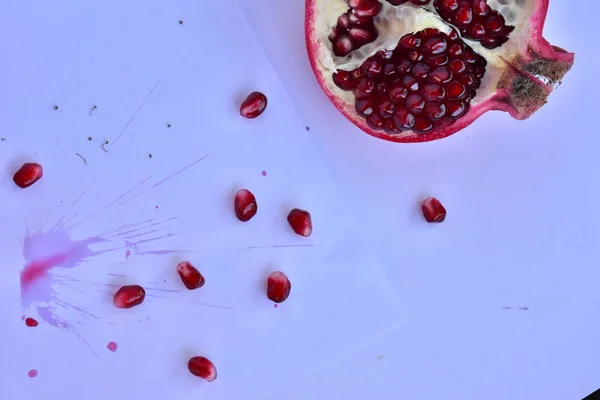 Ripe Pomegranate Close — Stock Photo, Image