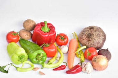 Farklı sebze yakın çekim 