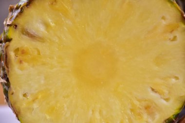 Olgun ananas yakın çekim 
