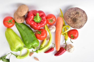 Farklı sebze yakın çekim 