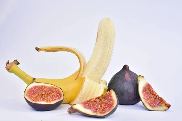 Банан Инжир Вблизи — стоковое фото
