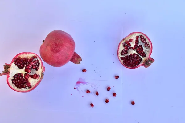 Ripe Pomegranate Close — Stock Photo, Image