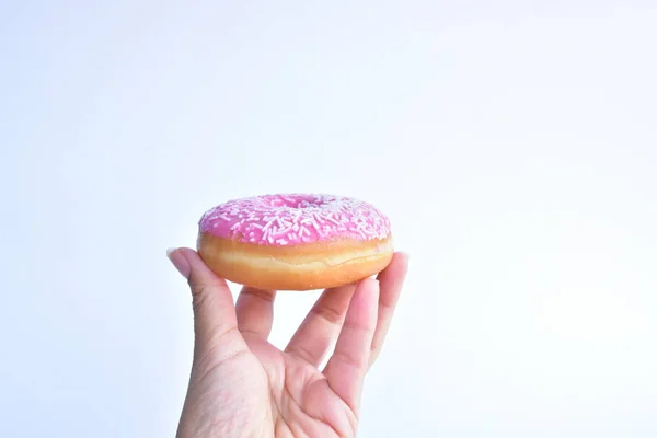 Beyaz arka planda donut.