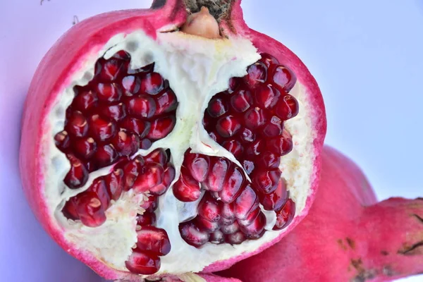 Ripe Pomegranate Close — Stock Photo, Image