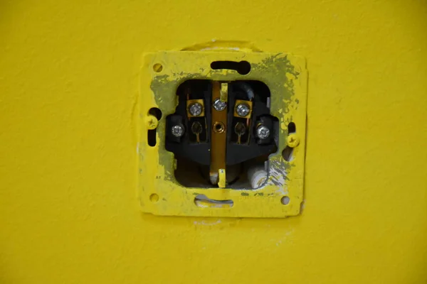 Electric Socket Wall — Stock Photo, Image