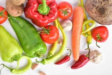 Farklı sebze yakın çekim 