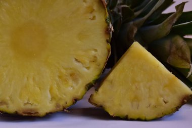 Olgun ananas yakın çekim 