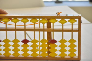 parmaklar ve abaküs yakın 