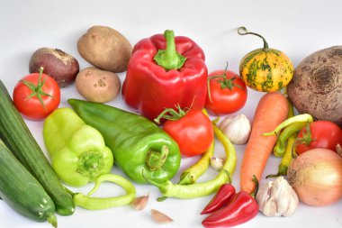 Farklı sebze yakın çekim 