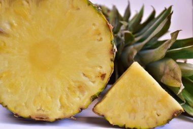 Olgun ananas yakın çekim 