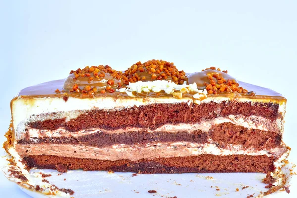 Chocolate Cake Close — Stock Photo, Image