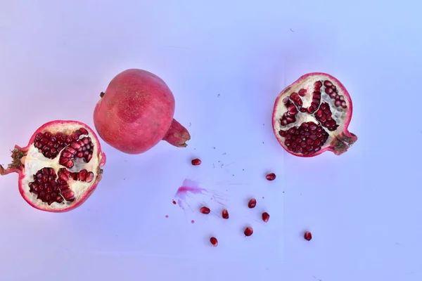 Ripe Pomegranate Close — Stock Photo, Image
