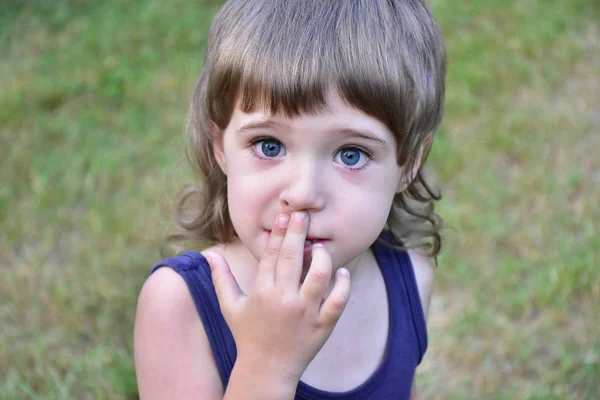 Piękny Portret Dziecka Zbliżenie — Zdjęcie stockowe