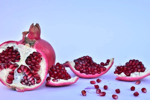 Ripe Pomegranate Close — Stock Photo, Image