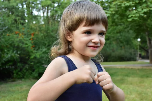 Mooi Portret Van Een Kind Close — Stockfoto