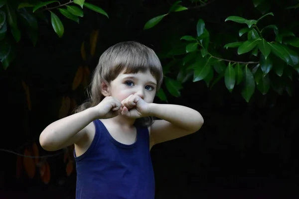 Mooi Portret Van Een Kind Close — Stockfoto