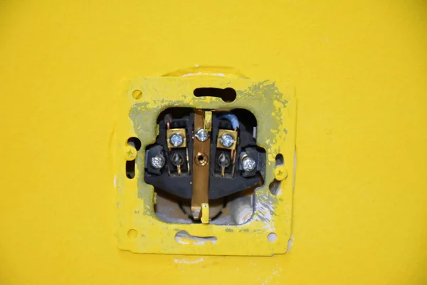 Electric Socket Wall — Stock Photo, Image