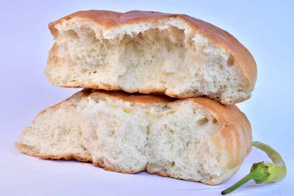 Άσπρο Ψωμί Κοντινό Πλάνο — Φωτογραφία Αρχείου