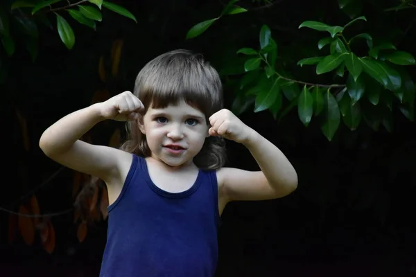 Mooi Portret Van Een Kind Close — Stockfoto