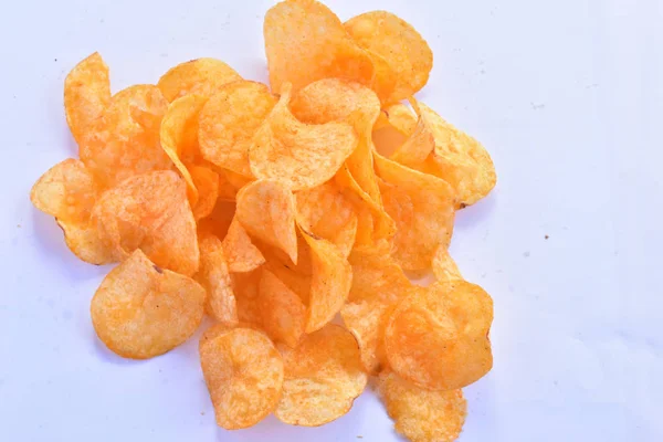 Burgonya Chips Közelről — Stock Fotó