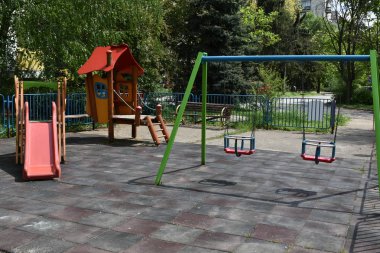 Parktaki güzel oyun parkı