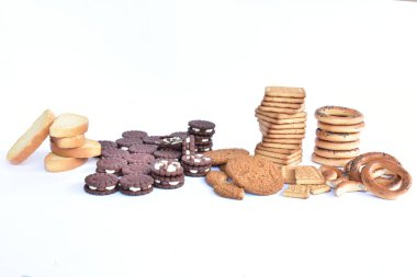 farklı kurabiye çeşitli yakın çekim