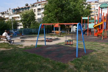 Parktaki güzel oyun parkı