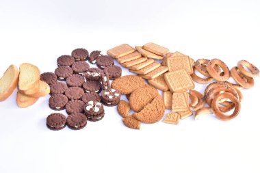 farklı kurabiye çeşitli yakın çekim 