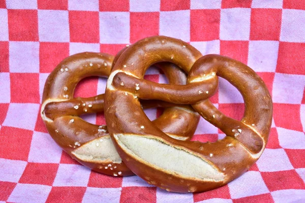 Beautiful Ruddy Pretzels Close — Stock Photo, Image