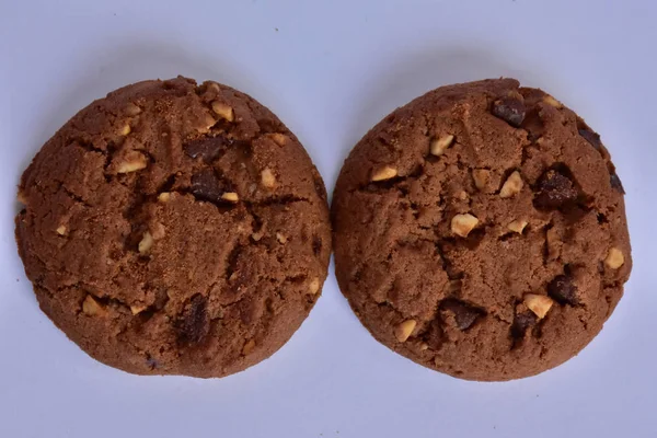 Печиво Шоколадними Чіпсами Крупним Планом — стокове фото