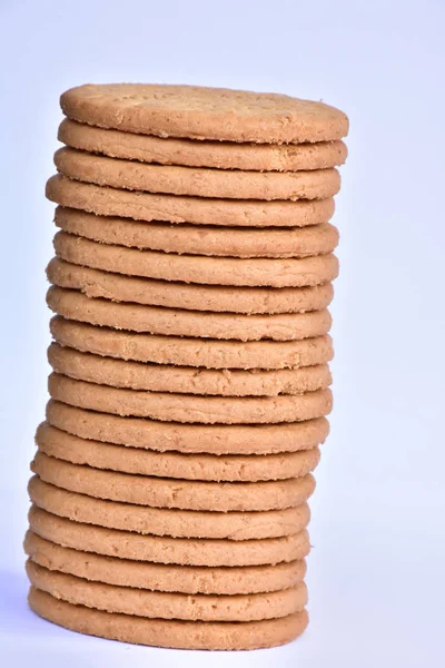 Knapperige Cookies Sluiten — Stockfoto