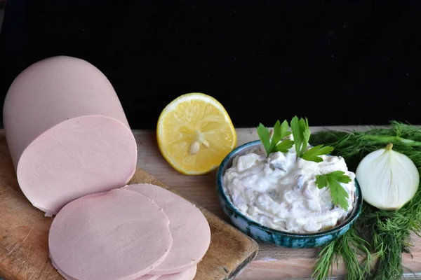 Traditioneller Russischer Salat Aus Nächster Nähe — Stockfoto