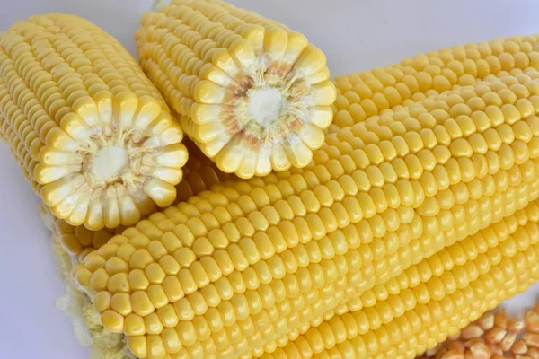 Surowa Kukurydza Głowy Nasiona — Zdjęcie stockowe