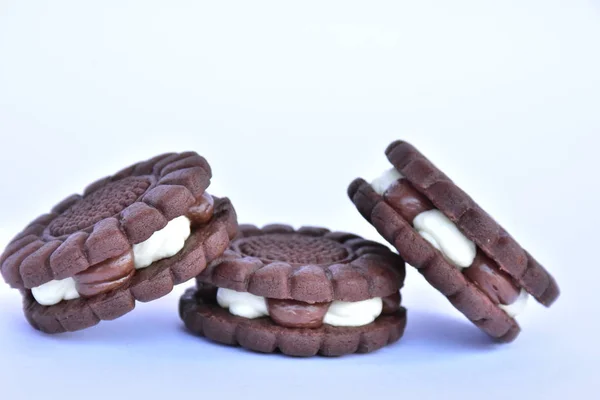 Chocolate Cookies Close — Stock Photo, Image