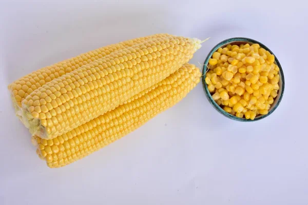 Maíz Cocido Crudo — Foto de Stock