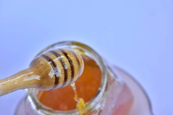Fließendes Honig Und Glas — Stockfoto