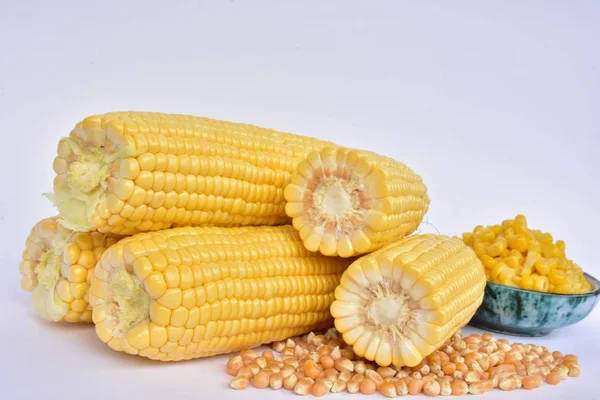 Ruwe Maïs Hoofden Zaden — Stockfoto