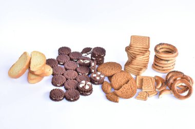 farklı kurabiye çeşitli yakın çekim