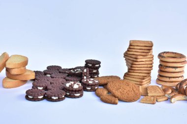 farklı kurabiye çeşitli yakın çekim