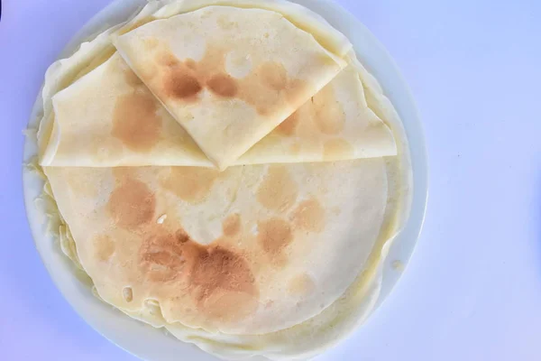 Tortitas Sobre Fondo Azul — Foto de Stock